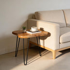 Live Edge Side Table, Solid Wood End Table - Image 7