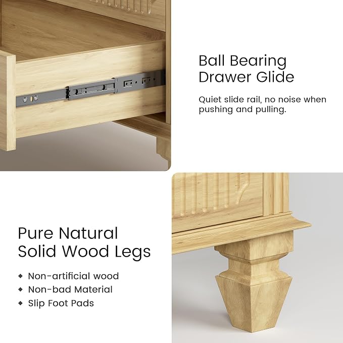 FREDEES 25.6'' Wide Bedside Table - Image 7