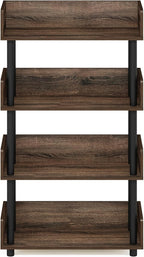 Furinno TURN-N-TUBE 4-Tier Display Shelf, Storage Shelves, Book Shelf, Open - Image 6