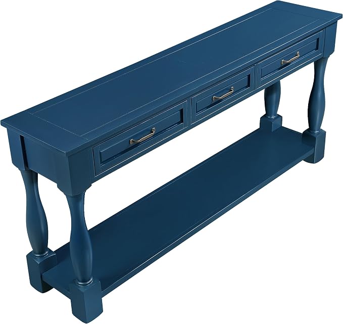 Knocbel Long Antique Entry Console Table - Image 14
