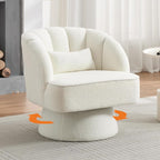 Garvee Ultra-Plush Swivel Accent Chair, 360° Barrel Lounge Chair - Image 8