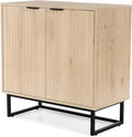 EYYTHUNG Fluted Cabinet with Storage, Sideboard Buffet Cabinet with Adjustable by EYYTHUNG