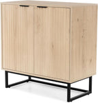 EYYTHUNG Fluted Cabinet with Storage, Sideboard Buffet Cabinet with Adjustable by EYYTHUNG