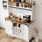 4ever2buy Farmhouse Coffee Bar Cabinet - Image 3