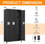 Metal Locker Storage Locker, Assemble Required - Image 3
