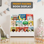 SpaceAid 3-Tier Scalloped Bookshelf, Montessori Bookcase - Image 5