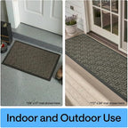GORILLA GRIP 100% Waterproof All-Season WeatherMAX Doormat, US Designed Natural - Image 9