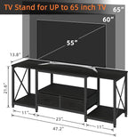 GYIIYUO TV Stand with Fabric Drawer - Image 2