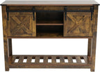 Brown Farmhouse Entryway Table, Rustic Hallway Table - Image 8