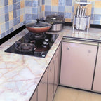 Amhao Amber Pink Granite Look Marble Effect Counter Top Film Vinyl Self - Image 3
