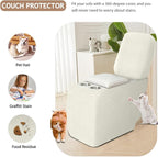ALIECOM Recliner Sectional Couch Covers L Shape Stretch Corner Reclining - Image 5