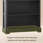TVU 5-Tier Wooden Bookshelf, 31.5" W Standing Book Shelf - Image 7