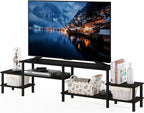 Furinno BESI TV Stand, No Tools Assembly Industrial Style Entertainment Center - Image 4