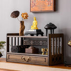 Gdrasuya10 Walnut Meditation Table Altar Table, Floor Table by Gdrasuya10