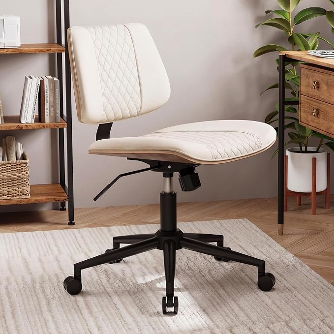 Modern Armless Office Chair - Image 7