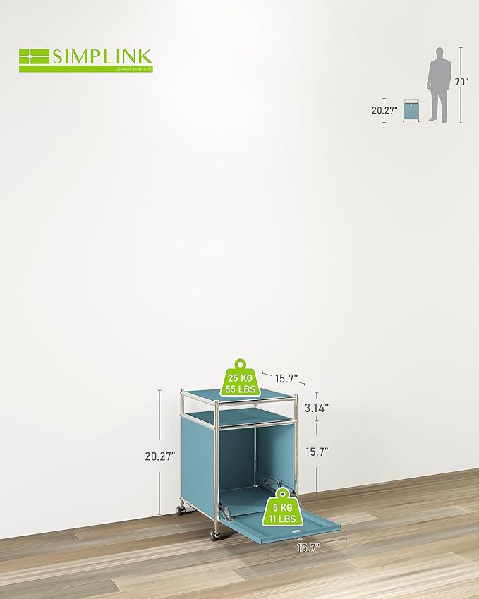 Elegant Matte Storage Cart - Image 2