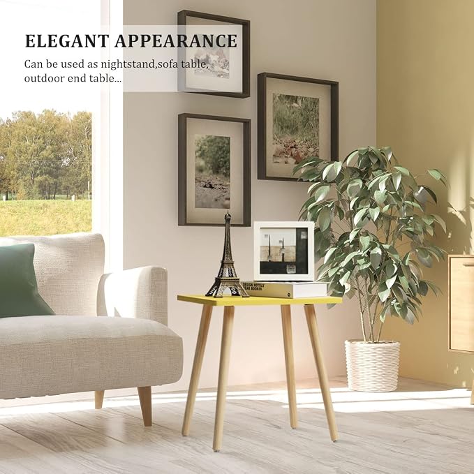 FORAOFUR Side Table, Small End Table Accent Living Room Bedroom Balcony Office - Image 6
