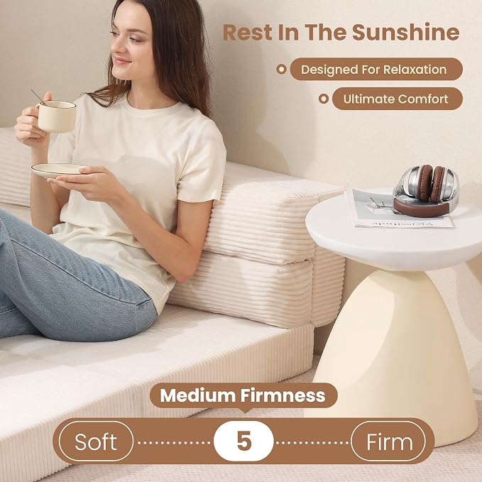 JUIKURY Folding Sofa Bed, Convertible Sleeper Chair - Image 4