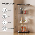FANYUSHOW 3-Shelf Glass Display Cabinet - Image 2