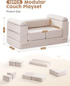 ROBUD Kids Couch, DIY-Style & Washable Toddler Sofa - Image 3