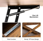 Lift Top Coffee Table with Storage, Small Coffee Table with Hidden Compartment - Image 6