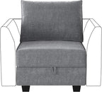 HONBAY Modern Fabric Middle Module by HONBAY