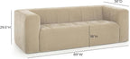 Pemberly Row Contemporary Upholstered Sofa, Upcycled Chenille, Sustainable - Image 2