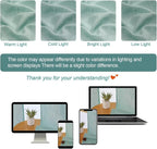 Chyhomenyc Aqua Green Semi Sheer Curtains 84 Inches Long 2 Panels Set, Light - Image 4