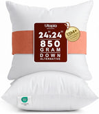 Utopia Bedding 24x24 Pillow Inserts, 2 Pack | Indoor cushion inserts by UTOPIABEDDING