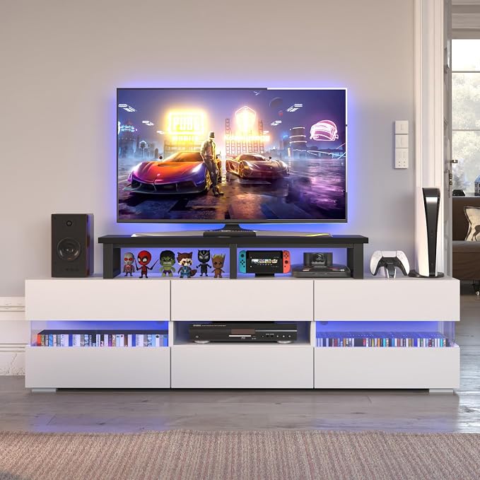 YAOHUOO 45" Large TV Riser for 32-60 inch TV, TV Riser Stand Shelf - Image 4