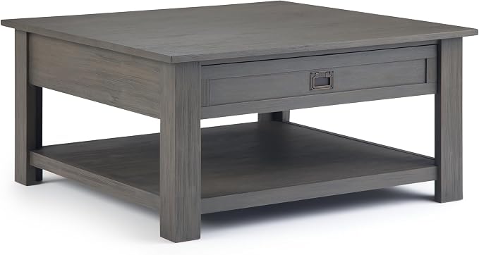 SIMPLIHOME Monroe Square Coffee Table by SimpliHome