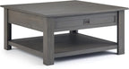 SIMPLIHOME Monroe Square Coffee Table by SimpliHome
