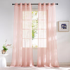 NICETOWN Light Pink Sheer Curtains by NICETOWN