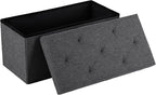 DUMOS 30 Inch Folding Storage Ottoman Bench, Large Hidden Storage Chest by DumosLifestyle