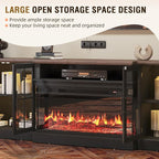 98" Farmhouse TV Stand with 36" Fireplace - Image 4