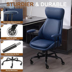 E-Motie Office Chair, Leather Desk Chair - Image 5