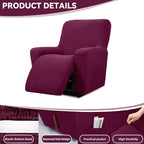 Cupuamon Recliner Chair Covers, Lazy Boy Recliner Covers Stretch Reclining - Image 4