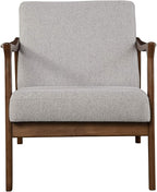 Alpine Furniture Zephyr Mid-Century Retro Accent Lounge Chair Wooden Arm - Image 4