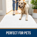 OLANLY Dog Door Mat for Muddy Paws 59x32, Super Absorbent Chenille Mud Mat | - Image 6