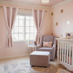 Blackout Curtains for Bedroom, 42 x 63 Inches Length, Blush 2 Panels | Thermal - Image 6