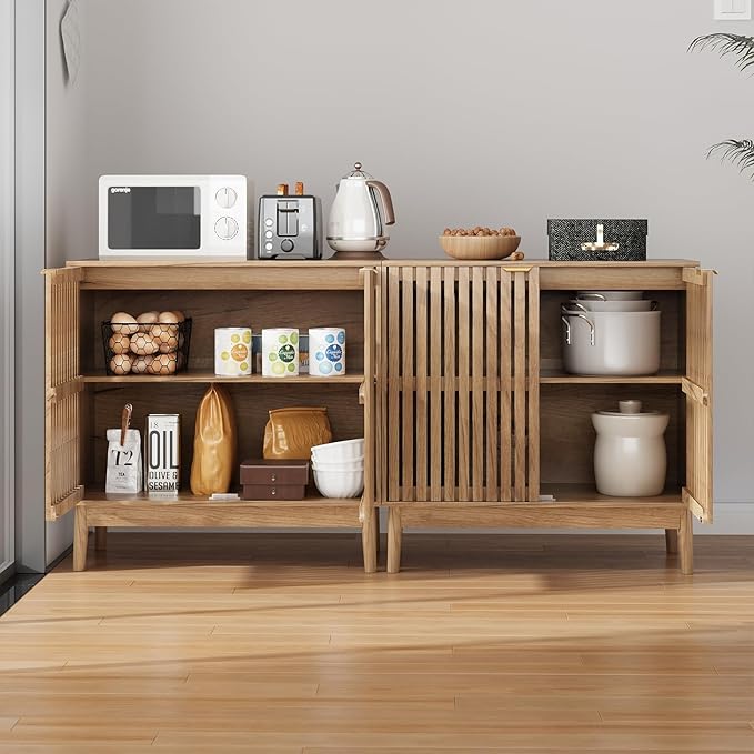 Kiasthome Wooden Sideboard Buffet Cabinet - Image 6