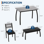 IDEALHOUSE 43'' Dining Table Set - Image 2