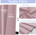 Simplebrand Ava Blush Blackout Curtains - Image 3