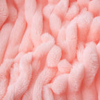 Light Pink Fleece Throw Blanket 50”×60” - Image 5
