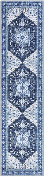 Yamaziot Washable Runner Rug, 2x8 Non-Slip Boho Vintage Hallway Rug Runner - Image 3