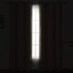 Beige Blackout Curtains 34 x 84 Inch Length/Set of 2 Curtain Panels/Thermal - Image 3