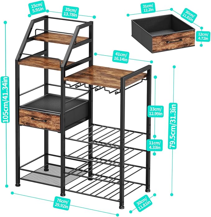 HapiRm Wine Rack Freestanding Floor - Image 5