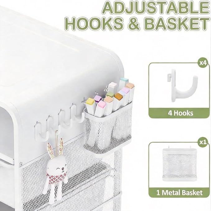 SYKIARIOL Kids Nightstand, Bedside Table, Cute End Table - Image 7