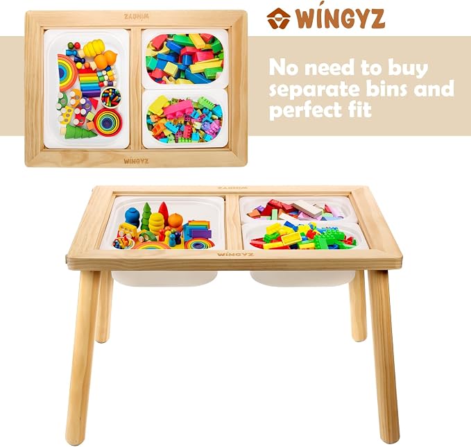 WINGYZ Kids Table for Play Study Dining Toys Storage, Sensory Tables for Toddler - Image 5