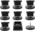 8Pcs Adjustable Leveling Feet, Square Insert Kit, Furniture Glide Leveler by Unknown